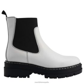 Marc Fisher España | Marc Fisher botín patrick chelsea con suela de lug X620447 mujer cuero blanco