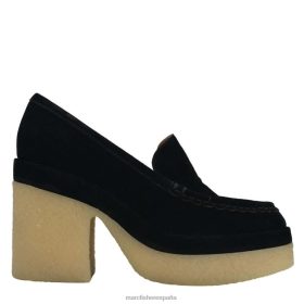 Marc Fisher España | Marc Fisher mocasines de tacón lina X6204431 mujer ante negro