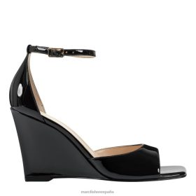 Marc Fisher España | Marc Fisher sandalia camira con cuña X6204225 mujer charol negro