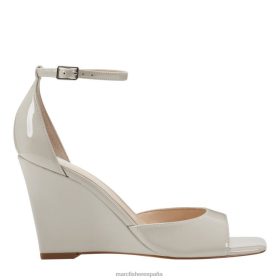 Marc Fisher España | Marc Fisher sandalia camira con cuña X6204245 mujer patente de marfil