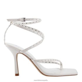 Marc Fisher España | Marc Fisher sandalia de tacón con tiras dallin X6204417 mujer cuero marfil