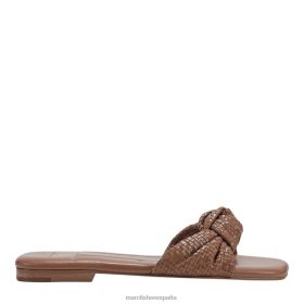 Marc Fisher España | Marc Fisher sandalia plana marlon X6204297 mujer equipaje de cuero marrón