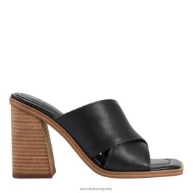 Marc Fisher España | Marc Fisher sandalia tipo chancla con tacón barli X6204481 mujer cuero negro
