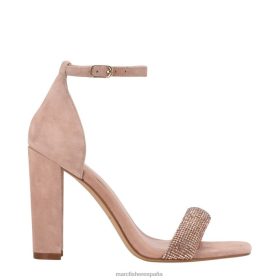 Marc Fisher España | Marc Fisher sandalias de tacón con tira en el tobillo angelo X6204403 mujer gamuza natural rosa