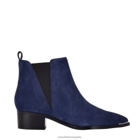 Marc Fisher Zapatos | Marc Fisher botín chelsea con puntera puntiaguda yale X6204122 mujer gamuza índigo