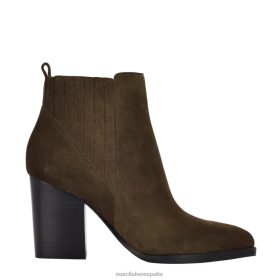 Marc Fisher Zapatos | Marc Fisher botín con puntera puntiaguda alva X620474 mujer ante oliva