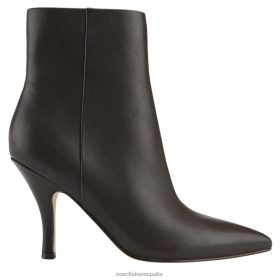 Marc Fisher Zapatos | Marc Fisher botín con tacón fergus X620492 mujer cuero marrón oscuro