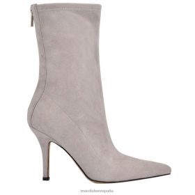 Marc Fisher Zapatos | Marc Fisher botín de tacón ventoso X620460 mujer ante gris claro