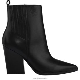 Marc Fisher Zapatos | Marc Fisher botín estilo western con tacón mariel X620456 mujer cuero negro