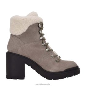 Marc Fisher Zapatos | Marc Fisher botín militar con tacón vacinta X6204134 mujer gamuza gris