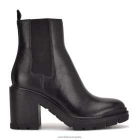 Marc Fisher Zapatos | Marc Fisher botín militar con tacón vanlisa X620412 mujer cuero negro