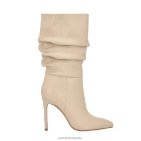 Marc Fisher Zapatos | Marc Fisher bota de tacón romy X6204180 mujer estampado de serpiente marfil