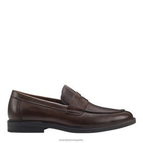 Marc Fisher Zapatos | Marc Fisher mocasín vestido damitri X6204732 hombres cuero marrón oscuro