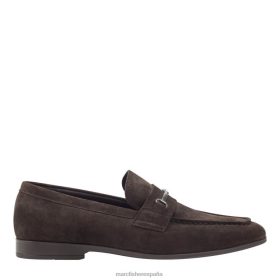 Marc Fisher Zapatos | Marc Fisher mocasines de vestir norris X6204724 hombres gamuza marrón oscuro