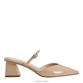 Marc Fisher Zapatos | Marc Fisher mules con tacón Lakey X6204446 mujer patente natural ligera