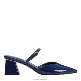 Marc Fisher Zapatos | Marc Fisher mules con tacón Lakey X6204448 mujer patente azul
