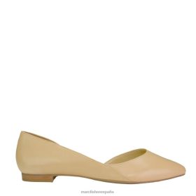 Marc Fisher Zapatos | Marc Fisher piso soleado d'orsay X6204298 mujer cuero arena claro