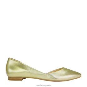 Marc Fisher Zapatos | Marc Fisher piso soleado d'orsay X6204318 mujer cuero dorado