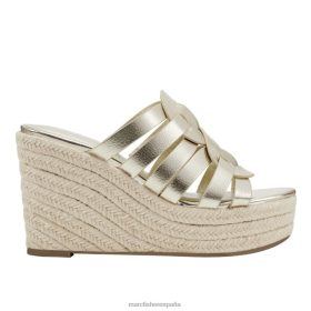 Marc Fisher Zapatos | Marc Fisher sandalia alpargata cazzie con cuña X6204246 mujer oro
