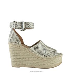 Marc Fisher Zapatos | Marc Fisher sandalia alpargata con cuña adalyn X6204268 mujer serpiente blanca multi