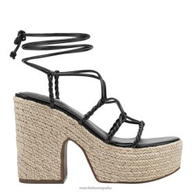 Marc Fisher Zapatos | Marc Fisher sandalia alpargata con plataforma oliver X6204212 mujer negro