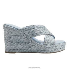 Marc Fisher Zapatos | Marc Fisher sandalia alpargata lynn con cuña X6204236 mujer azul claro