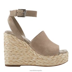 Marc Fisher Zapatos | Marc Fisher sandalia alpargata nelly con cuña X6204202 mujer gamuza natural