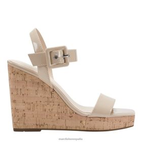Marc Fisher Zapatos | Marc Fisher sandalia cuña lukey X6204258 mujer patente de marfil