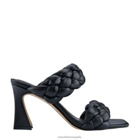 Marc Fisher Zapatos | Marc Fisher sandalia de tacón hammy X6204530 mujer cuero negro