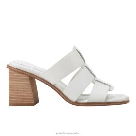 Marc Fisher Zapatos | Marc Fisher sandalia louisa con tacón cuadrado X6204354 mujer marfil