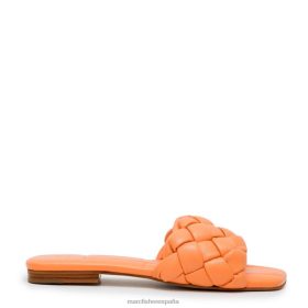 Marc Fisher Zapatos | Marc Fisher sandalia marisol X6204330 mujer cuero naranja