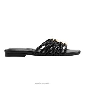Marc Fisher Zapatos | Marc Fisher sandalia plana lelina X6204486 mujer tejido negro