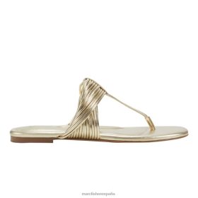 Marc Fisher Zapatos | Marc Fisher sandalia plana tanya X6204284 mujer oro