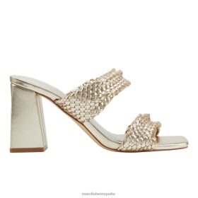 Marc Fisher Zapatos | Marc Fisher sandalias de vestir a medida eloria X6204366 mujer oro iridiscente