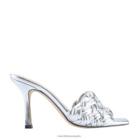 Marc Fisher Zapatos | Marc Fisher sandalias draya con puntera cuadrada X6204520 mujer cuero metalizado plateado