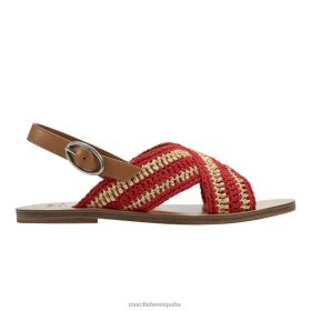 Marc Fisher Zapatos | Marc Fisher sandalias planas con tira trasera lonnie X6204304 mujer rojo