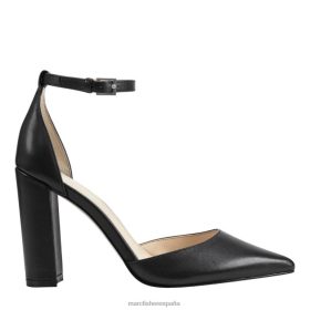 Marc Fisher Zapatos | Marc Fisher tacón con correa en el tobillo arnette X6204334 mujer cuero negro
