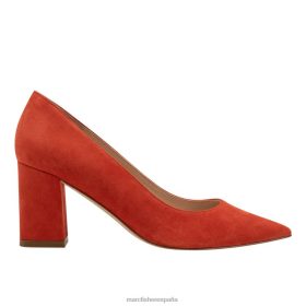 Marc Fisher Zapatos | Marc Fisher zapatos de salón zala con tacón en bloque y puntera puntiaguda X6204630 mujer naranja