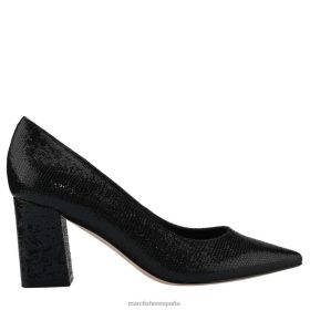 Marc Fisher Zapatos | Marc Fisher zapatos de salón zala con tacón en bloque y puntera puntiaguda X6204688 mujer estampado de serpiente negro