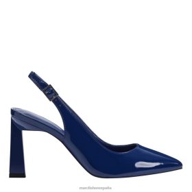 Marc Fisher Zapatos | Marc Fisher zapatos de tacón sannek X6204618 mujer patente azul francés